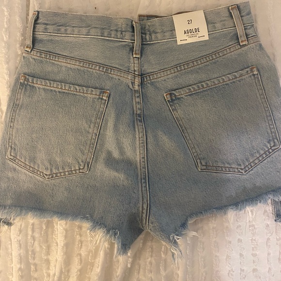 Agolde Dee Ultra High Rise Denim Short in Digit - Picture 5 of 9
